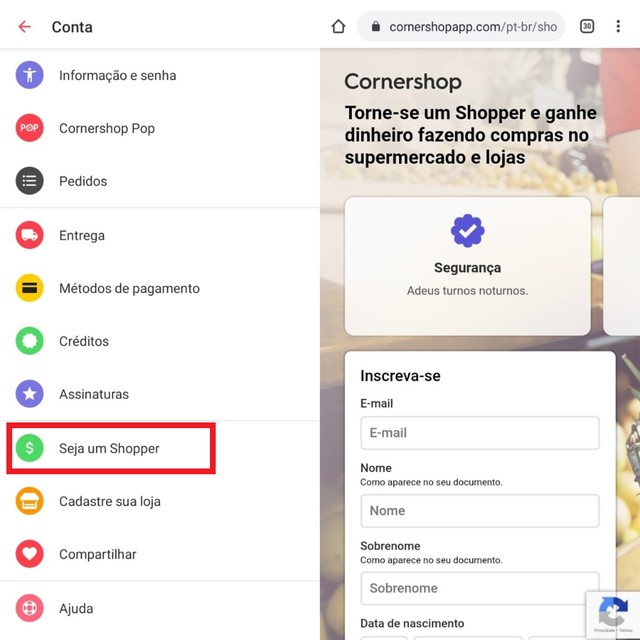 como funciona o serviço de mercado em parceria com Uber