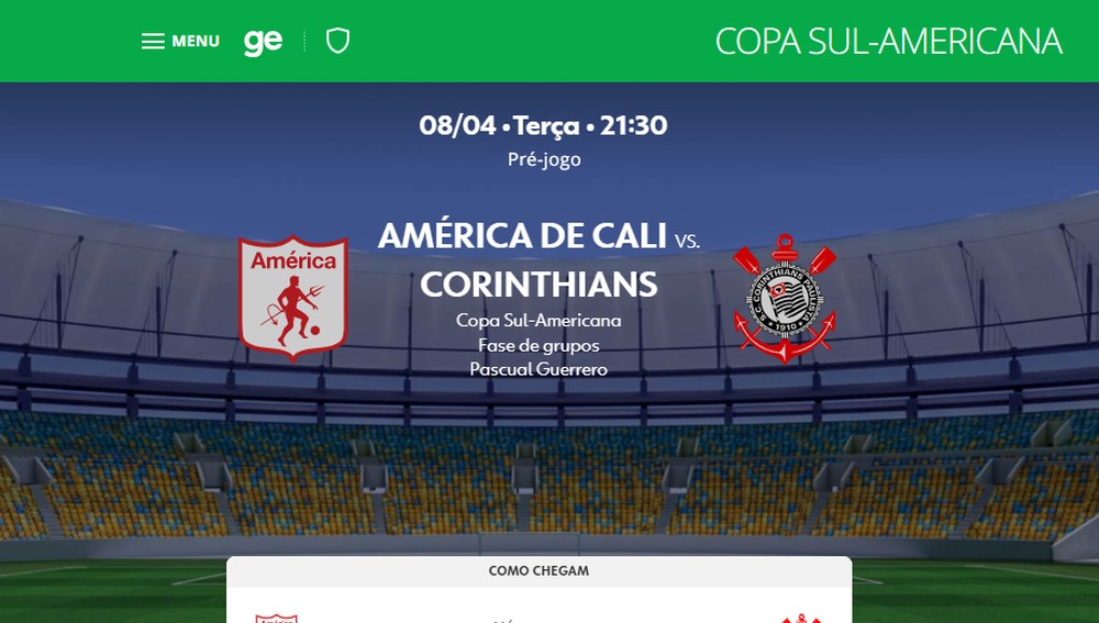 Corinthians x América de Cali ao vivo: onde assistir jogo da Sul-Americana