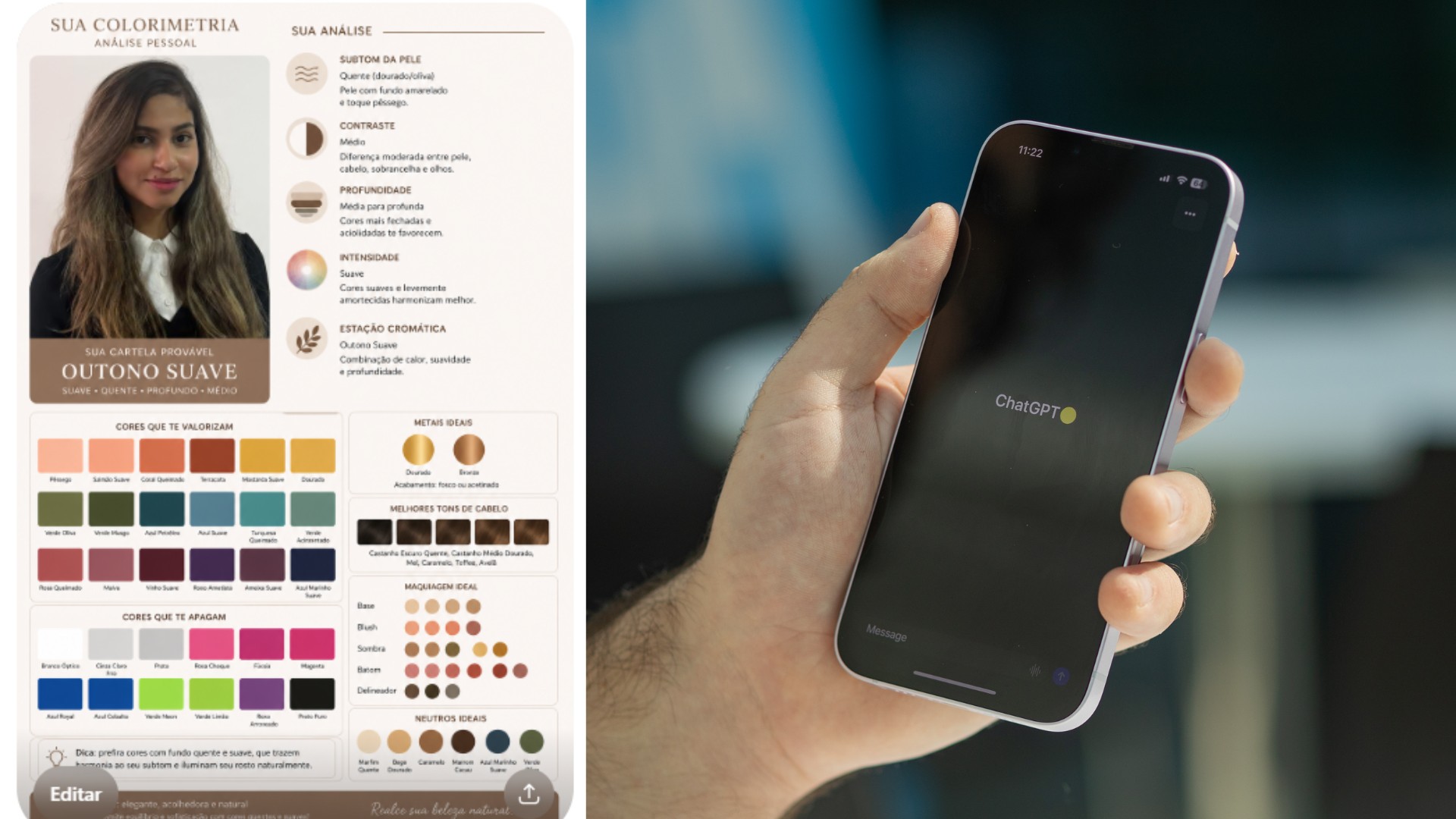 ChatGPT faz coloração pessoal? Testamos prompt que dá cartela personalizada