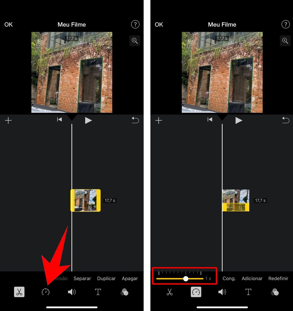 Veja como acelerar vídeo no iPhone sem precisar baixar aplicativos externos — Foto: Reprodução/Rodrigo Fernandes