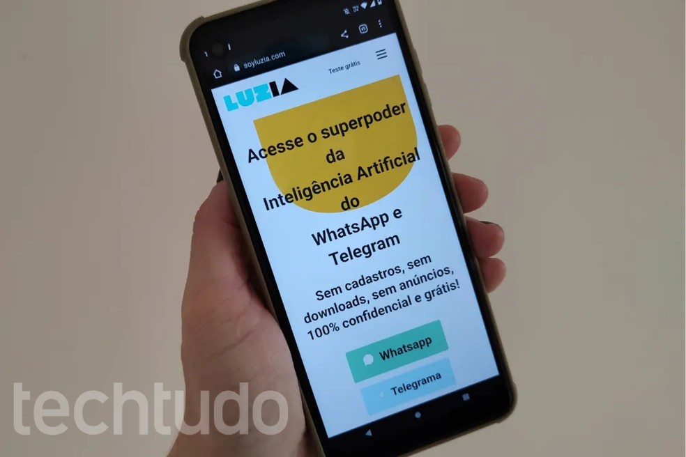 LuzIA é um serviço de inteligência artificial que funciona no WhatsApp e Telegram — Foto: Mariana Tralback/TechTudo