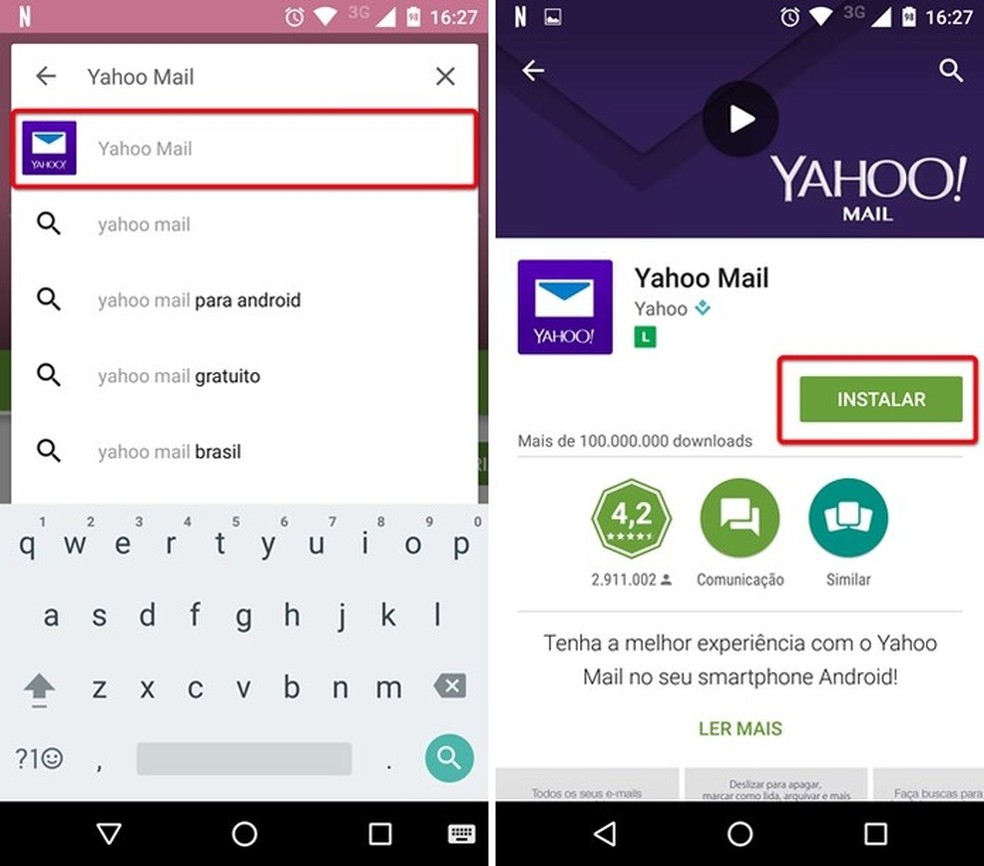 Email - Yahoo - Como configurar seu celular para receber e enviar e-mails 