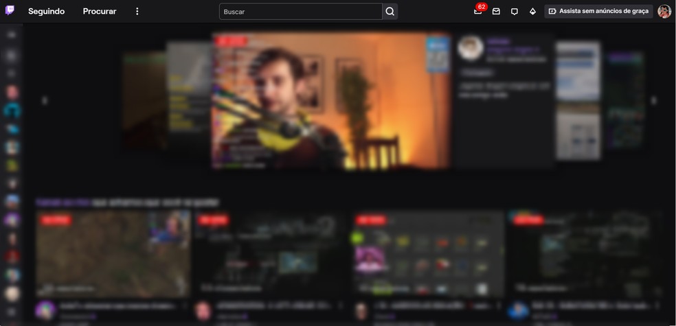Acesse a Twitch no PC ou celular — Foto: Reprodução/Róbson Martins