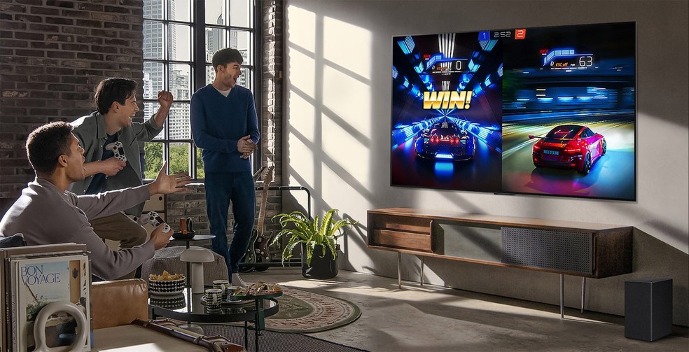 LG OLED evo C3 traz hub para gaming em seu sistema operacional — Foto: Divulgação/LG