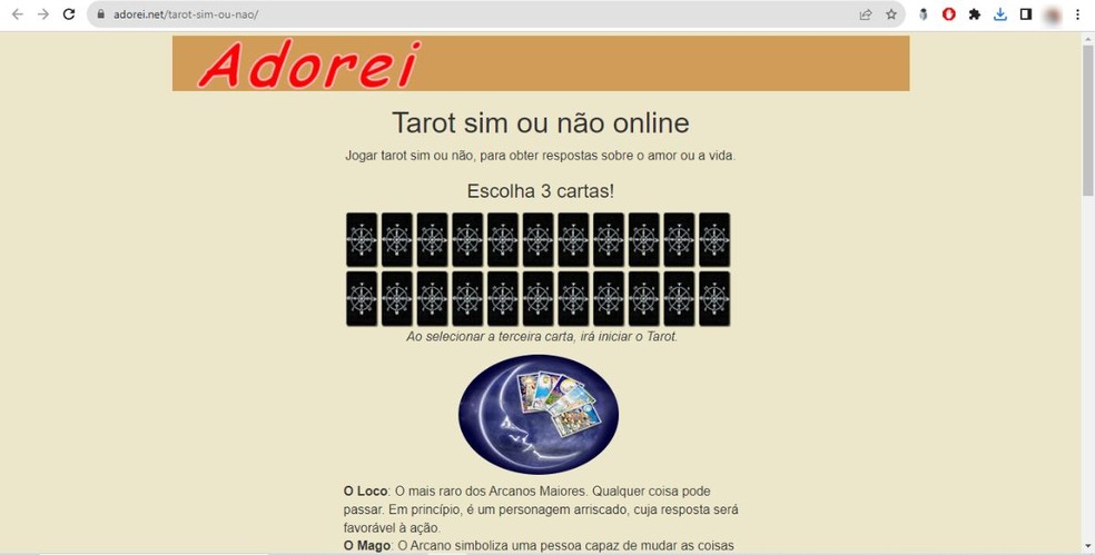 Oráculo sim ou não online: conheça 6 sites de tarô para tirar dúvidas