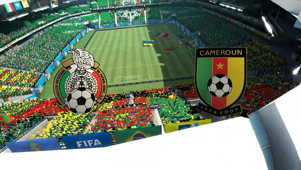 Simulação Copa do Mundo Fifa 2014: México x Camarões (Foto: Reprodução/Murilo Molina) — Foto: TechTudo