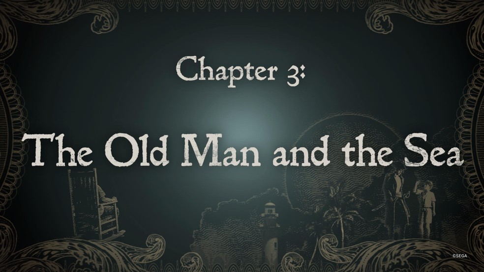 Like a Dragon: Pirate Yakuza in Hawaii - Capitulos trazem títulos de obras literárias com temática marítima — Foto: Reprodução/Daniel Trefilio