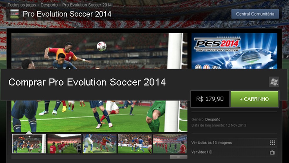 PES 2014: versão para PC custa três vezes mais que Fifa 14