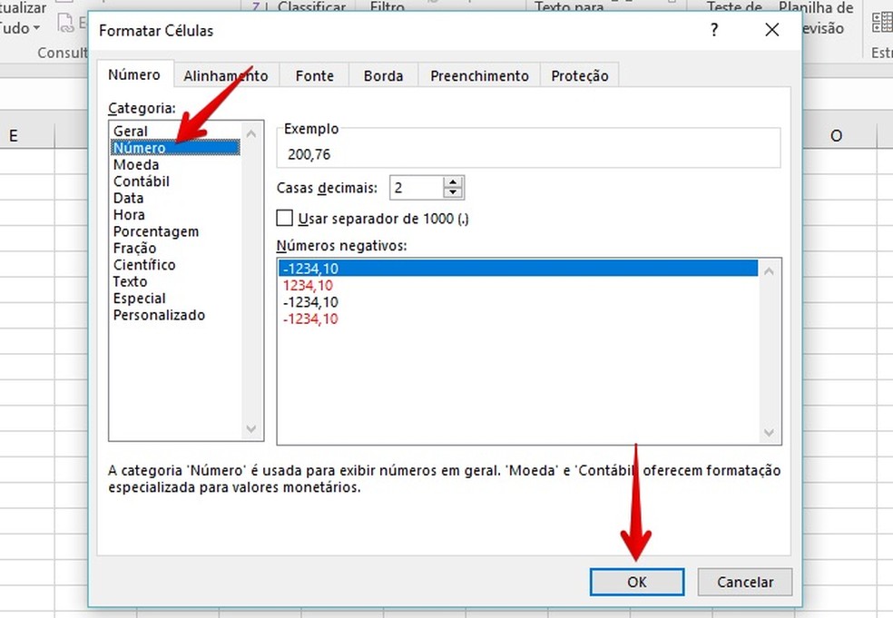 Como converter texto em número no Excel