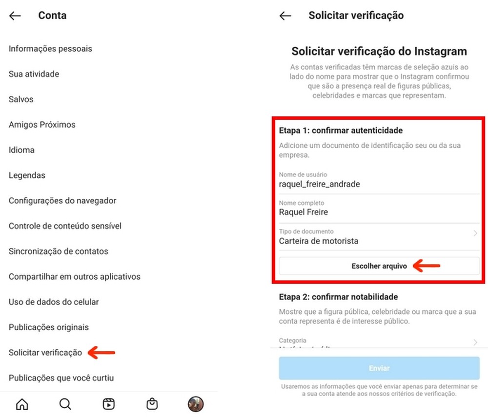 Como ter uma conta verificada no Instagram