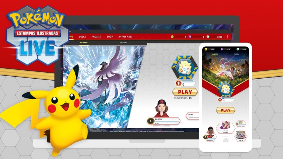 Pokémon TCG Live é um dos raros jogos de Pokémon lançados para PC baseado no jogo de cartas — Foto: Reprodução/Pokémon TCG Live