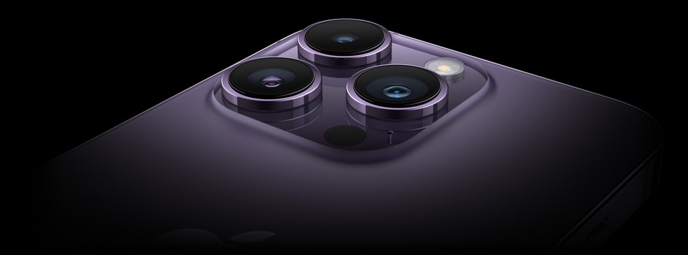 Conjunto fotográfico do iPhone 14 Pro Max é o mais avançado em um iPhone — Foto: Reprodução/Apple