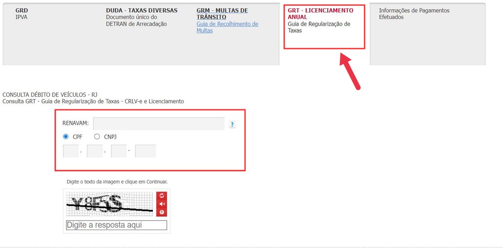 O boleto para o pagamento da taxa é acessado através do site do Bradesco — Foto: Reprodução/Juliana Villarinho