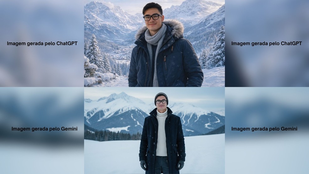  Reprodução/ChatGPT e Gemini Google