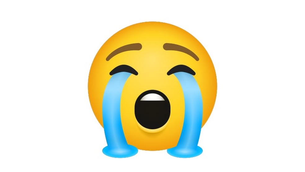 Emoji de rosto chorando aos berros entre geração Z pode significar coisas boas — Foto: Reprodução/TekiMobile