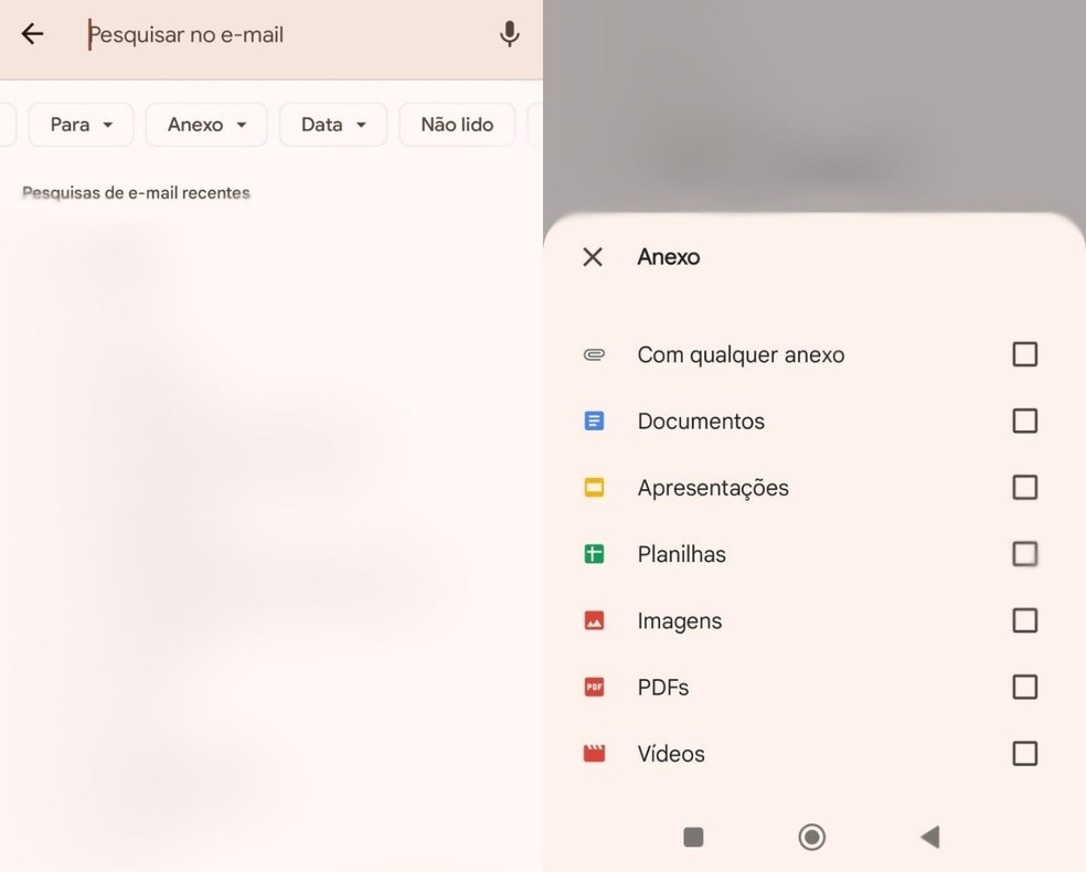 E-mails com anexos podem ser filtrados no Gmail — Foto: Reprodução/Gisele Souza