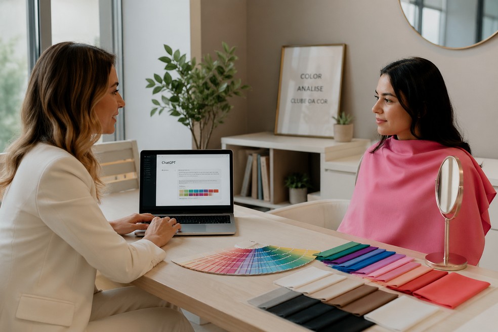 Saiba sobre coloração pessoal feita pelo ChatGPT — Foto: Reprodução/Chat GPT por Késya Holanda
