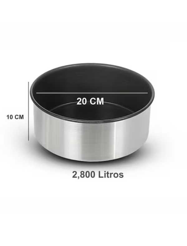 Forma assadeira antiaderente redonda nº20