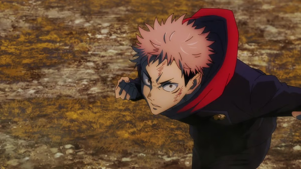 Itadori Yuji tem a voz de Junya Enoki (Solo Leveling) na versão original e no Brasil foi dublado por Yuri Tupper — Foto: Reprodução/Crunchyroll