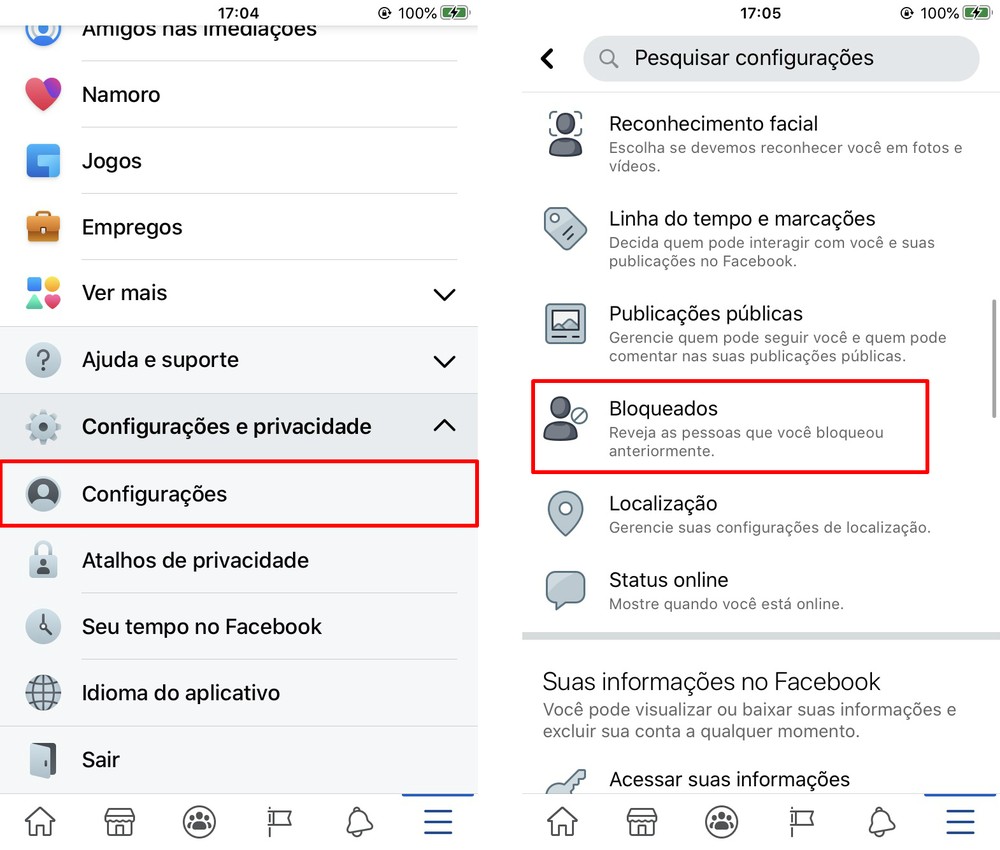Como ver pessoas bloqueadas no Facebook pelo celular