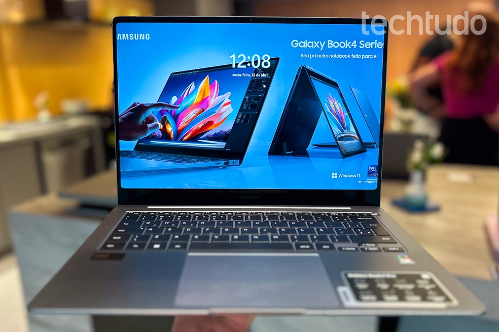 Galaxy Book4 Ultra, Galaxy Book4 Pro, Galaxy Book4 360 e Galaxy Book4 são os novos notebooks topo de linha da fabricante Samsung; laptops foram anunciados nesta quarta-feira (17) — Foto: Letícia Rosa/TechTudo