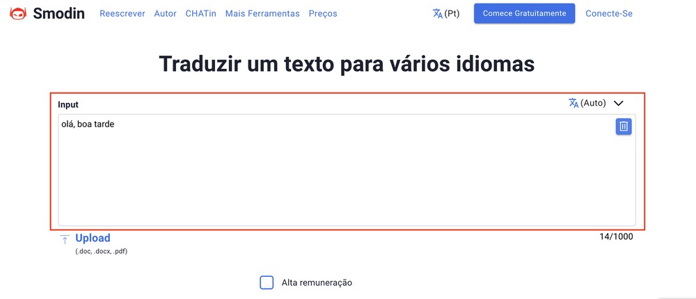 Como traduzir a mesma palavra para vários idiomas ao mesmo tempo