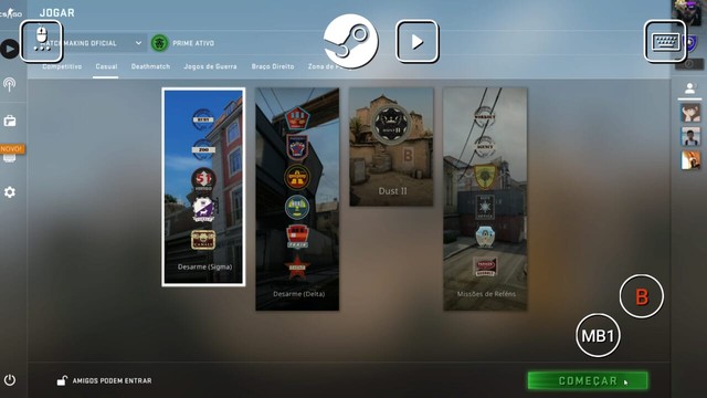 Como jogar CS:GO mobile no celular usando o app Steam Link