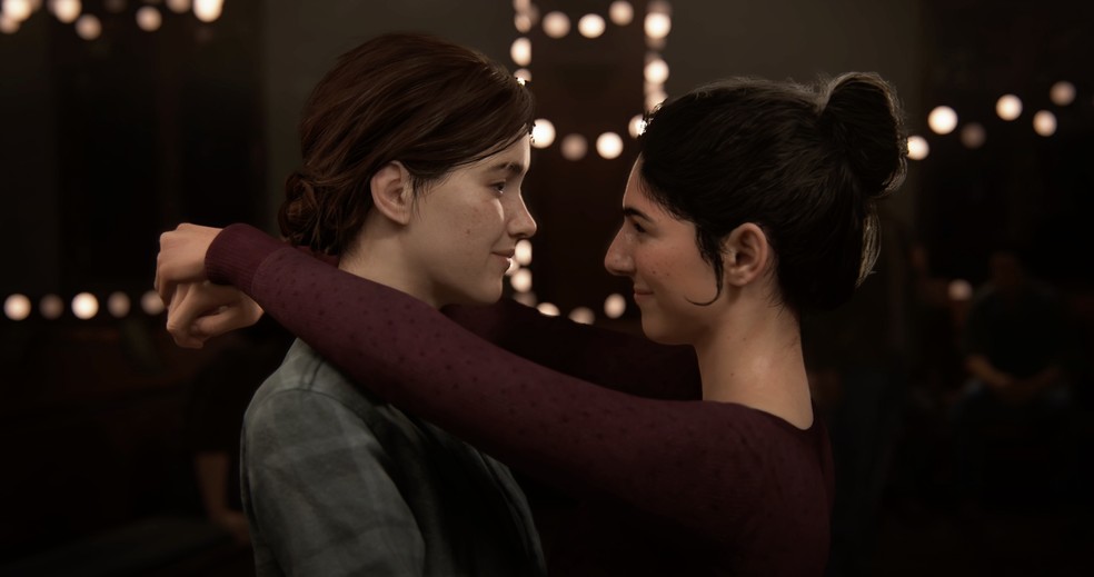 O casal Ellie e Dina conquistaram o coração dos fãs no segundo título de The Last of Us — Foto: Reprodução/Sony
