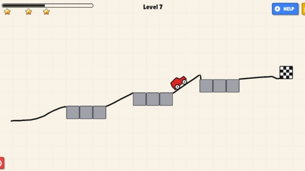 Doodle Road oferece uma forma diferente de guiar seu carro para a vitória — Foto: Reprodução/Junior Candido
