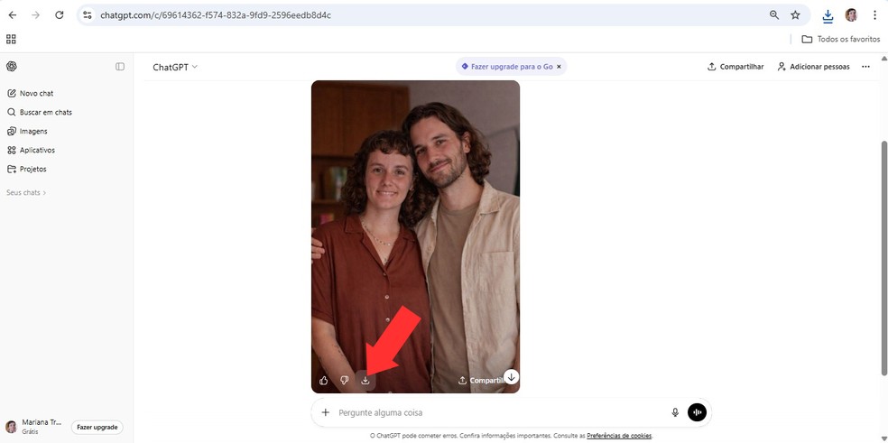  Reprodução/Mariana Tralback