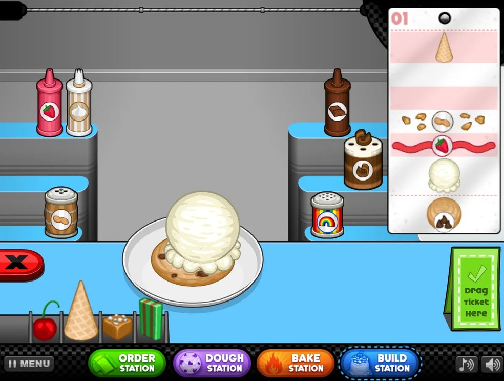 Papa's Scooperia funciona como simulador de sorveteria ideal para passar o tempo — Foto: Reprodução/Róbson Martins