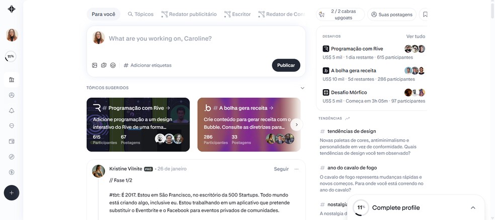  Reprodução/Caroline Silvestre