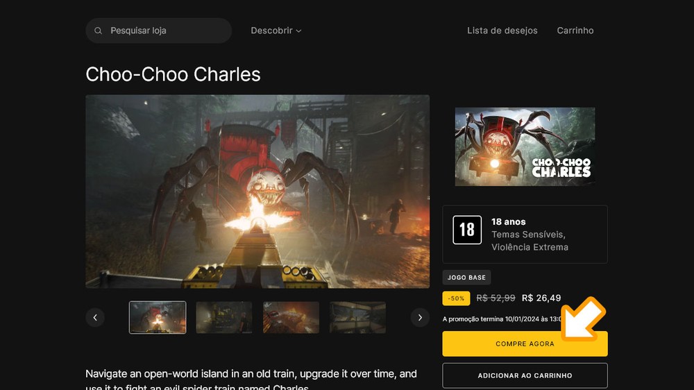 Choo-Choo Charles - EN FR IT ES PS5 | Games