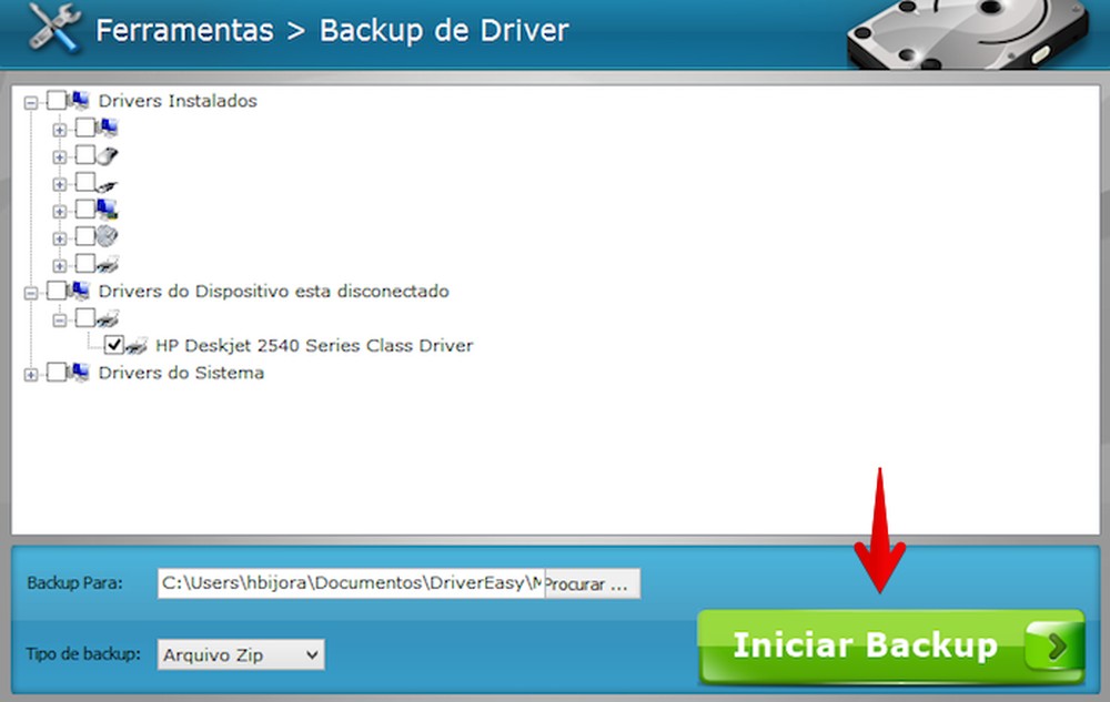 Como realizar um backup de drivers com o Driver Easy