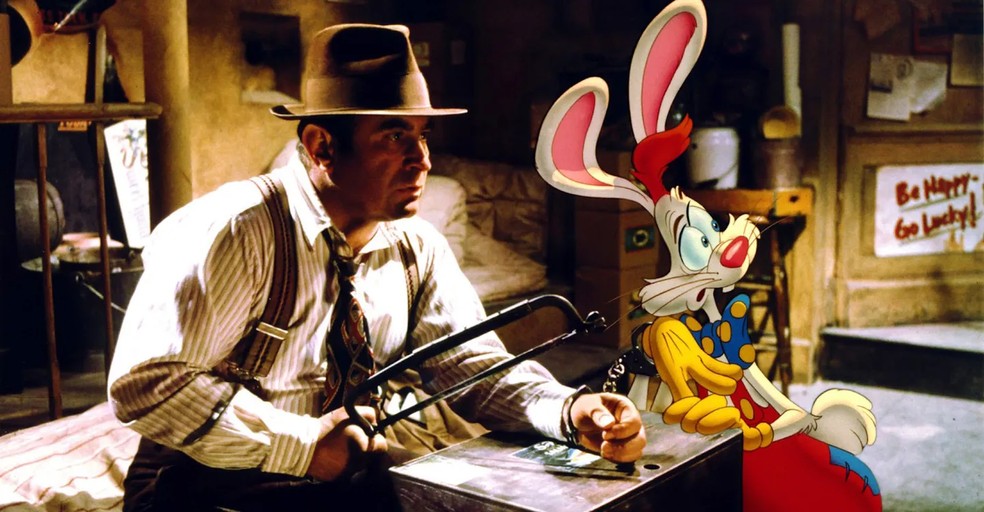 Uma Cilada para Roger Rabbit é considerado um marco no cinema por unir animação e live action no mesmo filme — Foto: Reprodução/JustWatch