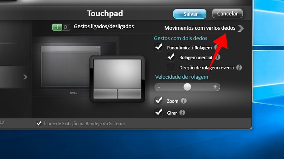 Como Ativar Gestos E Atalhos No Touchpad Do Notebook Dell 2965