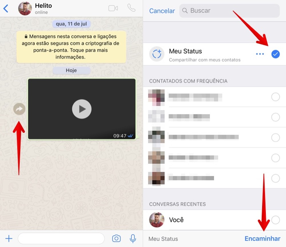 Como colocar vídeo do YouTube no Status do WhatsApp