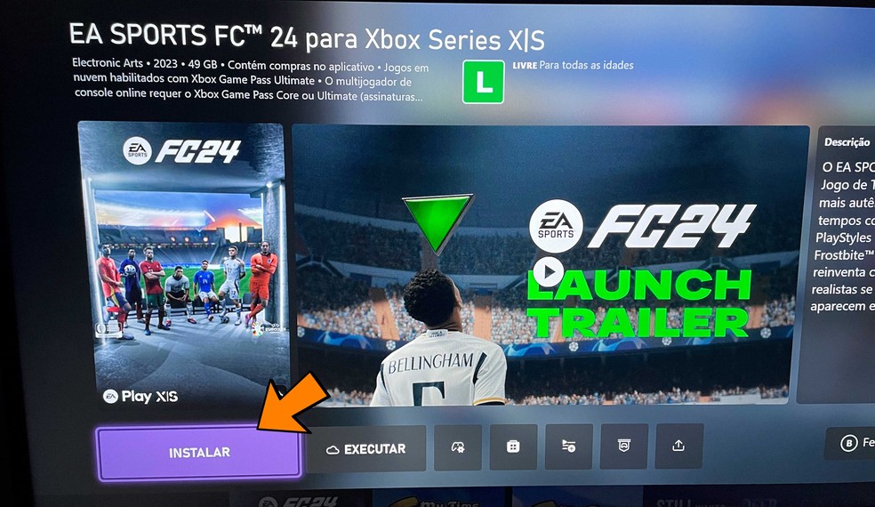 Instale o jogo no Xbox — Foto: Reprodução/Felipe Vinha