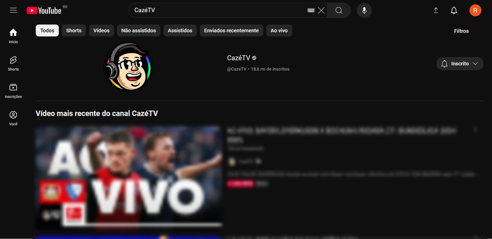 'Onde assistir à Kings League Brazil?' Busque por CazéTV no YouTube — Foto: Reprodução/Róbson Martins