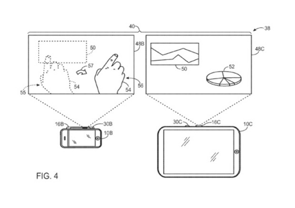 Projetor no iPhone pode virar realidade, mostra patente da Apple