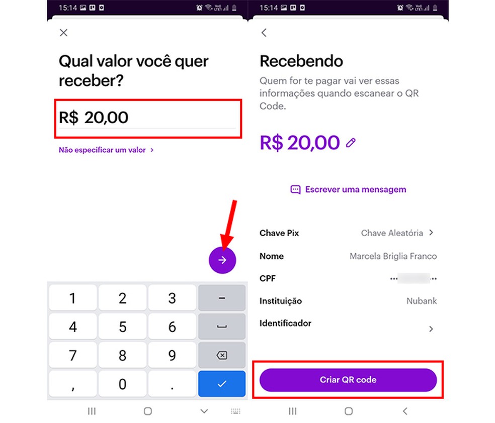 Como Criar um QR Code PARA CHAVE PIX usando o Nubank, Bradesco ou