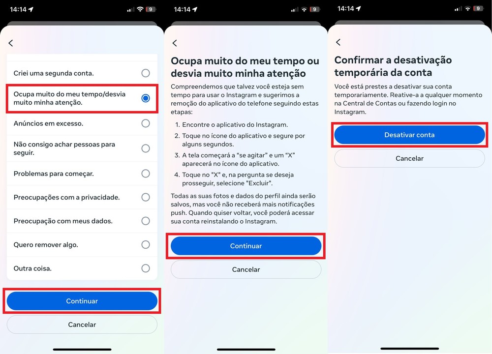 Desativei Meu Instagram Temporariamente E Não Consigo Ativar