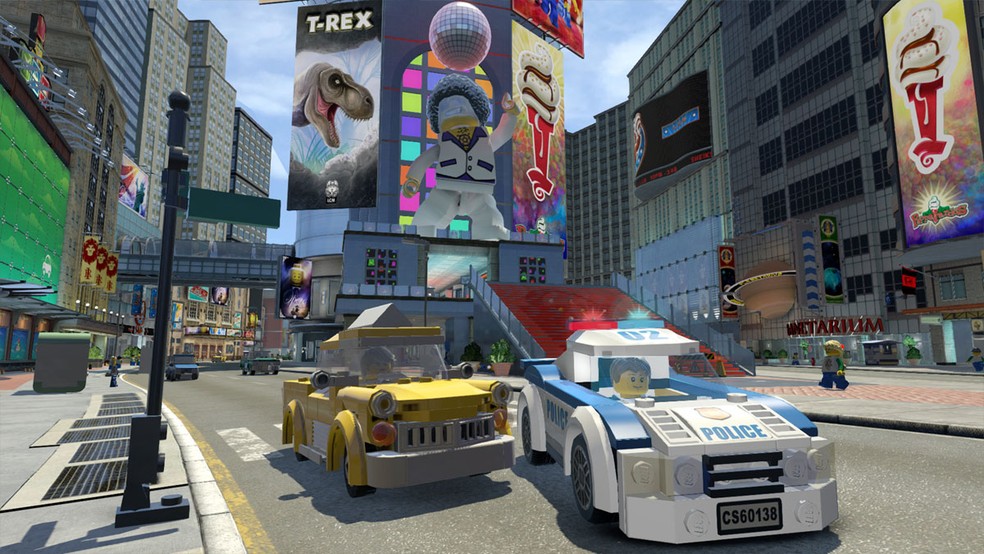 LEGO City Undercover traz um mundo aberto de blocos para explorar com o melhor sistema de física para veículos dos games da série — Foto: Reprodução/Steam