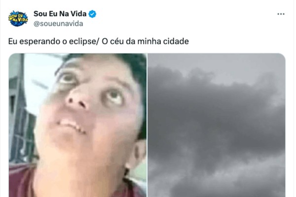 Chuva rouba a cena em Marabá e eclipse vira meme nas redes sociais