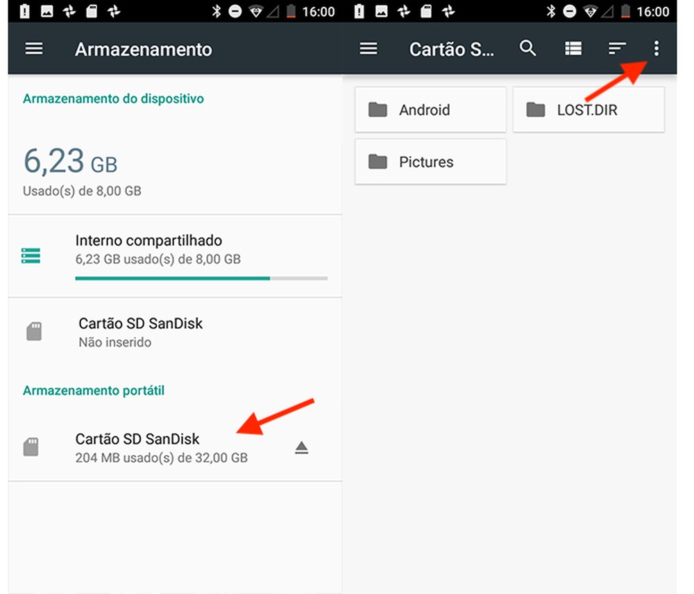 Como formatar um cartão de memória microSD no Android