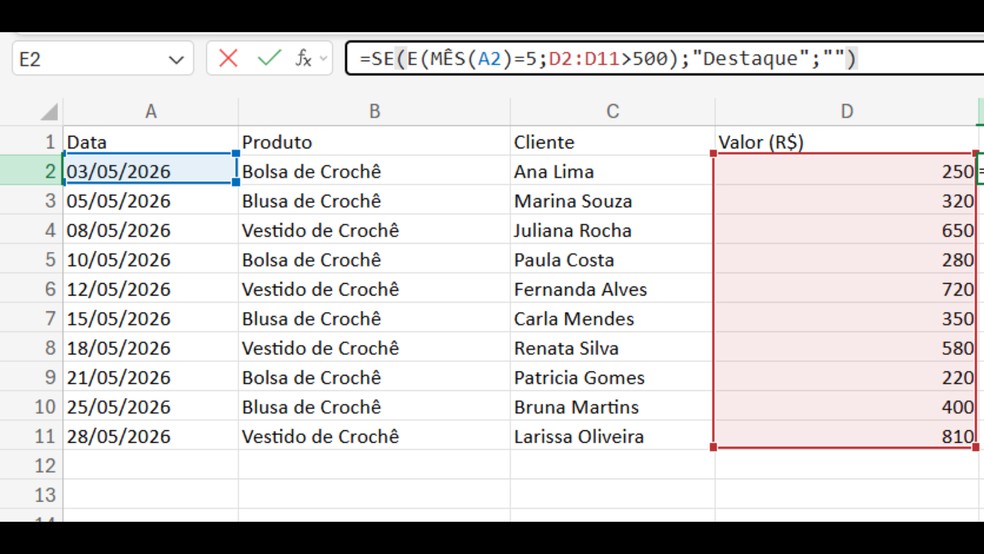  Reprodução/Erika Oliveira