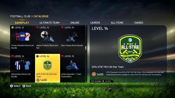 Fifa 15 como desbloquear os times Adidas e MLS All Stars