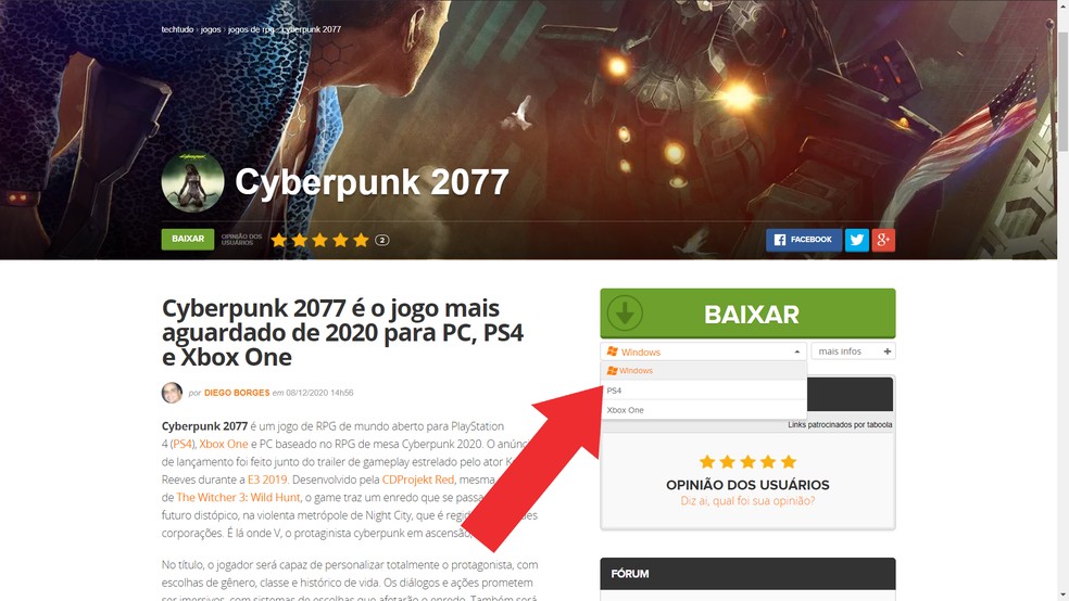 Como e onde baixar o Cyberpunk 2077 - Canaltech