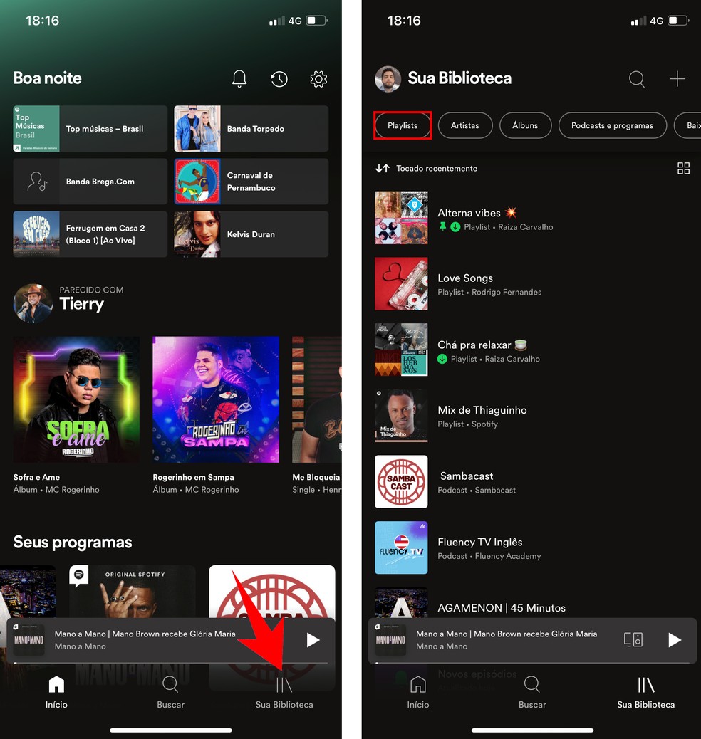 Como entrar em playlists de usuários do Spotify?