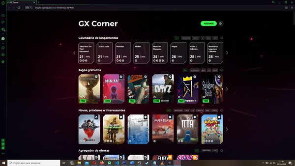 Opera GX permite que os usuários definam um jogo como background do Windows